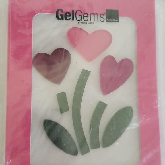 Avon GelGems* Heart Flowers Greeting Card - Picture 2 of 3